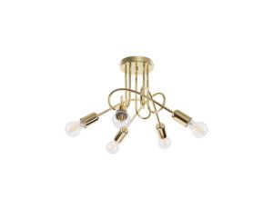 Żyrandol LOOP 5 złoty połysk