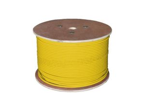 Kabel UTP kat.6 U/UTP 4x2x0,57 B2ca żółty LSOH Alantec 100m