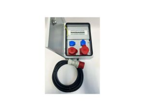 Metalowa rozdzielnica CEE 32A 16A 2X230V z bezpiecznikami HAGER z kablem 5m IP54 94H-7