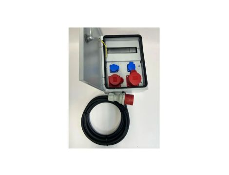 Metalowa rozdzielnica ścienna CEE 32A 16A 2x230V z kablem 5m IP54 94V-4