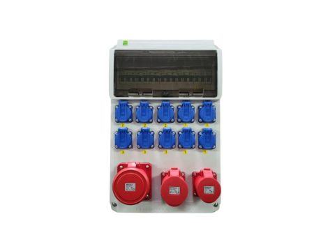 Rozdzielnica elektryczna CEE 63A 32A 16A 10x230V