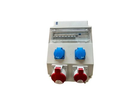 Rozdzielnica elektryczna CEE 32A 16A 2x 230V z bezpiecznikami HAGER FI 96H-3