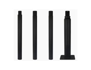 Słup oświetleniowy 4m składany czarny LED line 5 lat gwar.