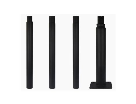 Słup oświetleniowy 4m składany czarny LED line 5 lat gwar.