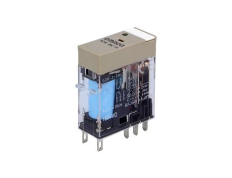 G2R-2-SN-12DC Przekaźnik: elektromagnetyczny DPDT Ucewki: 12VDC 5A/250VAC