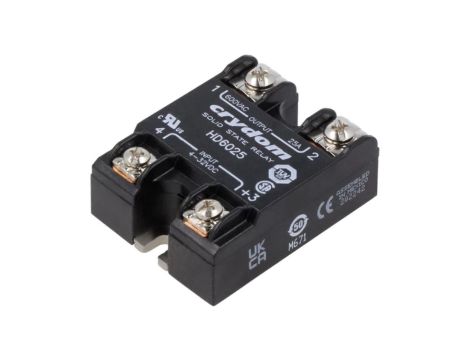 HD6025 Przekaźnik półprzewodnikowy Uster: 4...32VDC 25A 48...660VAC IP00