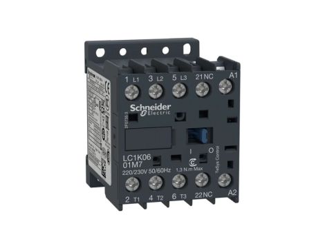 LC1K0601P5 Stycznik: 3-biegunowy NO x3 Styki pomocnicze: NC 230VAC 6A