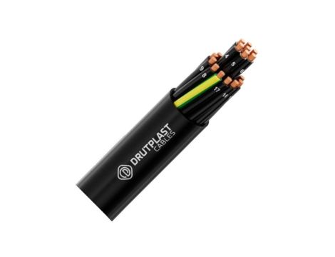 Przewód sterowniczy prądowy DPCFlex 500 FR BK 300/500V 3x1,5 linka do ziemi Drutplast 100m
