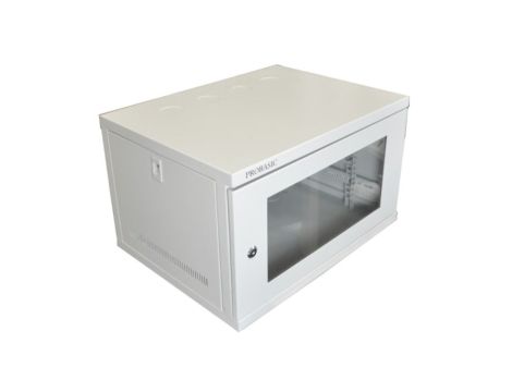 Szafa 19 wisząca ECO 6U 540x400 RAL7035 szkło