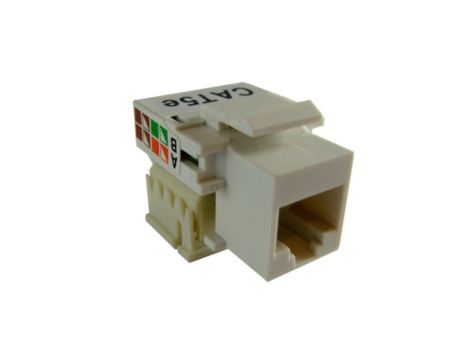 Gniazdo keystone RJ45 kat.5e nieekranowane IDC