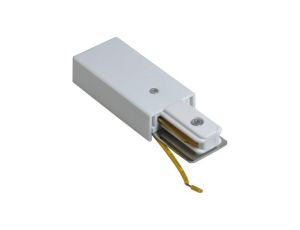 Końcówka szyny 1 fazowej Pant biała