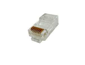 Wtyk teleinformatyczny 8P8C RJ45 UTO kat.5e okrągły drut /10szt.