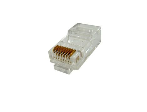 Wtyk teleinformatyczny 8P8C RJ45 UTO kat.5e okrągły drut /10szt.