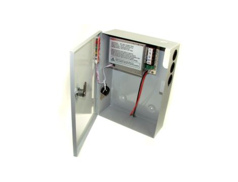 Zasilacz CCTV back up z kontrolą skrzynka 12V/5A