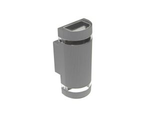 Oprawa elewacyjna Kortek 2x GU10 szara RAL7040