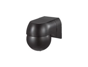 Czujnik ruchu PIR natynkowy IP44 Czarny max 400W LED 23678