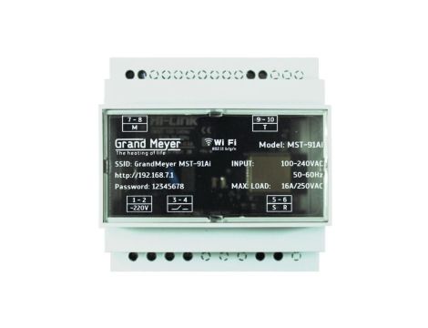Regulator temperatury jednostrefowy przeciwoblodzeniowy MST-91Ai z Wi-Fi GRAND MEYER