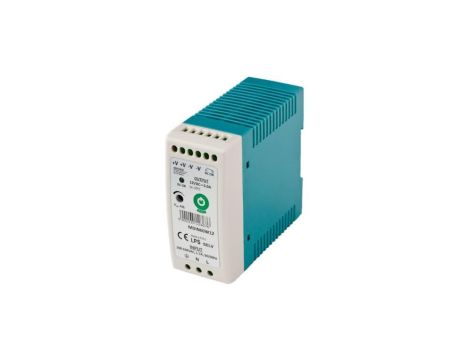 MDIN60W12: zasilacz DIN 12V/5A, plastic case, slim