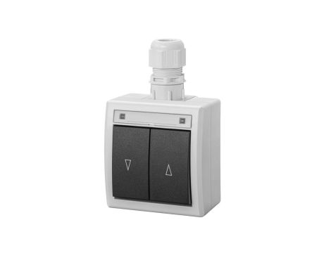 AQUANT 2K łącznik natynkowy zwierny żaluzjowy IP65 szary 5008-65