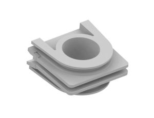 AQUANT 2K adapter do pionowego łączenia gniazd i łączników IP55 szary 5080-10