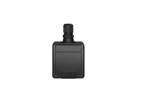 AQUANT 2K gniazdo natynkowe pojedyncze z uziemieniem 2P+Z IP65 antracytowy 5041-67