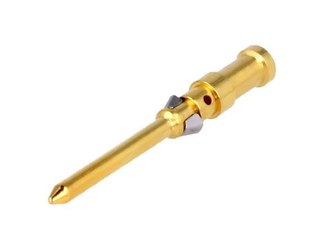09152006123 Styk męskie stop miedzi złocony 0,5mm2 20AWG Han D HMC 10A