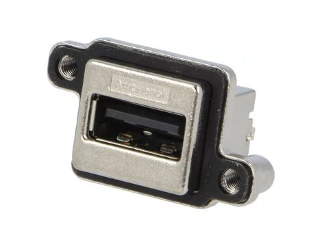MUSB-A511-N0 Gniazdo na panel przykręcany THT proste USB A MUSB USB 2.0