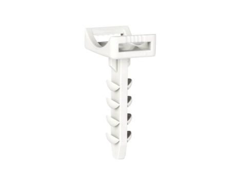 Kołek CMS do opasek zaciskowych kablowych do 8,5mm bezhalogenowy szary F-TRONIC 200szt