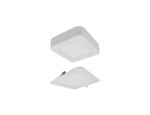 Oprawa downlight CCT 2w1 z ramka 6W 540lm IP20 kwadrat biały EC61083