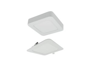 Oprawa downlight CCT 2w1 z ramka 12W 1100lm IP20 kwadrat biały EC61084