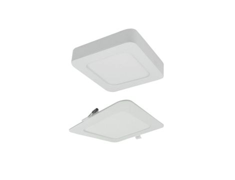 Oprawa downlight CCT 2w1 z ramka 12W 1100lm IP20 kwadrat biały EC61084