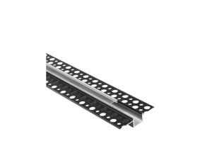 Profil GP01 podtynkowy czarny + klosz transp. 1m