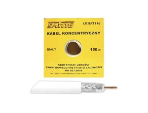 Przewód koncentryczny antenowy RG-6 Pro 1,16Cu SAT116 150m
