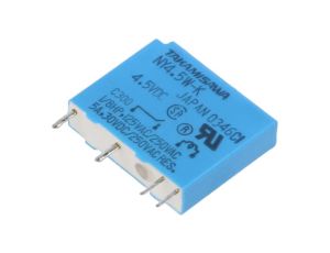 Przekaźnik elektromagnetyczny SPST-NO Ucewki: 4,5VDC 5A PCB NY-4.5W-K