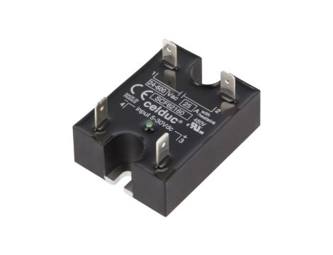 SCF62160 Przekaźnik półprzewodnikowy Uster: 5...30VDC 25A 24...600VAC IP00