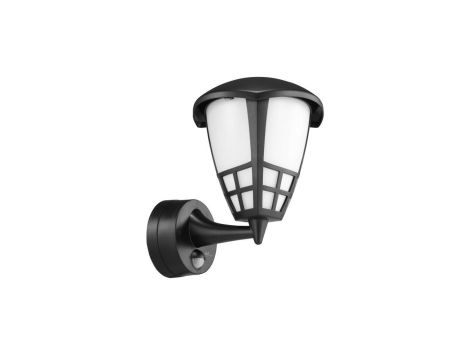 Kinkiet 1xE27 z czujnikiem Maclean, czujnik na podczerwień, max. obciążenie 60W, IP65, kolor czarny, MCE518 B