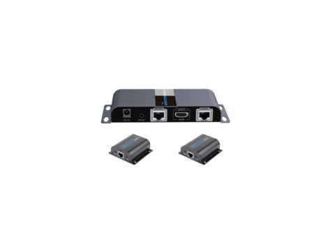 Konwerter HDMI 1x2 1080p 60Hz do 40m po kablu sieciowym Kat6 IR PoC IDATA EX-HL21TY