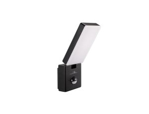 Lampa LED z czujnikiem ruchu Maclean, czujnik ruchu PIR, kolor czarny, 10W, IP65, 800lm, barwa neutralna biała (4000K) MCE516 B