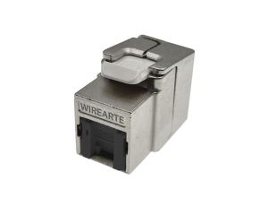 Moduł keystone klapka zabezpieczająca RJ45 STP kat.6A ekranowany beznarzędziowy WireArte