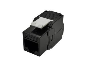 Moduł keystone RJ45 UTP kat.5e ekranowany beznarzędziowy SLIM czarny Alantec