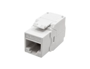 Moduł keystone RJ45 UTP kat.5e ekranowany beznarzędziowy SLIM biały Alantec