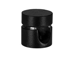 Uchwyt ozdobny do kabla ścienny sufitowy aluminiowy czarny fi: 11mm