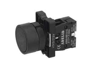 Przycisk sterowniczy czarny 1xNO 10 A IP54 AS22-EA21