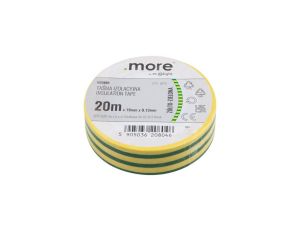Taśma izolacyjna 19 x 0,13mm ŻÓŁTO-ZIELONA 20m 1sz