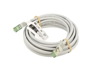 Patch cord S/FTP Cat 8.1 linka Cu LSZH szary 5m 26AWG 61118
