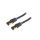 Patch cord S/FTP Cat 8 OFC PVC czarny 20m Pokrycie: złocony IKABQ
