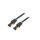 Patch cord S/FTP Cat 8 OFC PVC czarny 3m Pokrycie: złocony IKABI