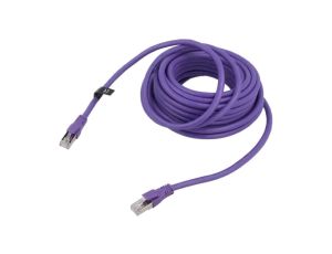 Patch cord S/FTP 6a linka OFC PVC fioletowy 5m 26AWG IBMVJ