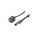 ICBBK Przedłużacz RJ45 F/UTP 7 linka Cu PVC czarny 8m 30AWG