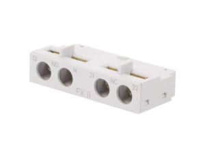Styki pomocnicze, NO + NC, czołowy, Wyprowadzenia: zaciski śrubowe MMS-FX 1A1B